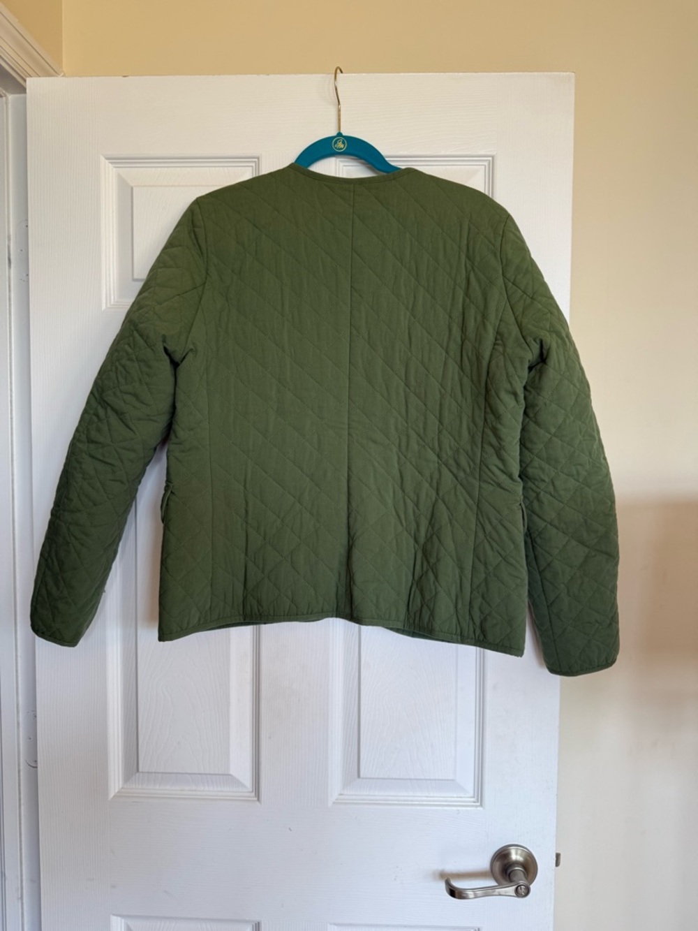 J.Crew Green Quilted Jacket Size 10 Classic Lightweight Coat - Picture 6 of 6